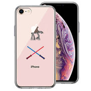 iPhone8 側面ソフト 背面ハード ハイブリッド クリア ケース STAR WAIS 3