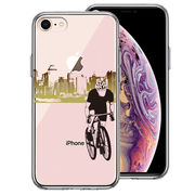 iPhone7 iPhone8 兼用 側面ソフト 背面ハード ハイブリッド クリア ケース スポーツサイクリング 男子2