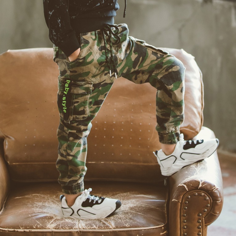 秋冬新作 韓国人気 子供服 キッズ服 男の子 ボトムス 迷彩柄 パンツ ズボン 110 170cm アパレル 朝商事 合同会社 問屋 仕入れ 卸 卸売の専門 仕入れならnetsea