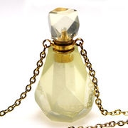 高品質 シトリン 香水瓶 ネックレス【FOREST 天然石 パワーストーン】