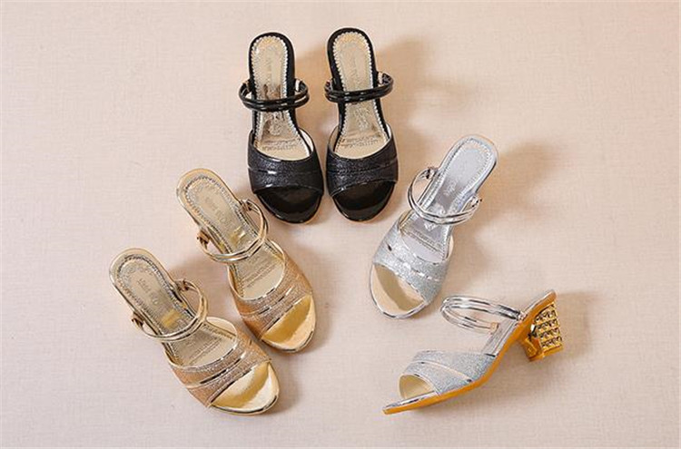 自社生産-高品質！激安セール サンダル 2020韓国版 スリッパ 太いヒール 靴 デザインセンス オシャレ
