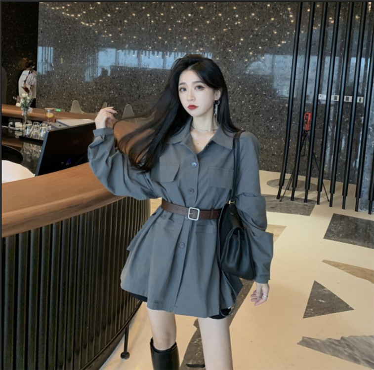 ワンピース 新作 ゆったり 折り ウインドブレーカー アウター 韓国スタイル レディース アパレル 香山 株式会社 問屋 仕入れ 卸 卸売の専門 仕入れならnetsea