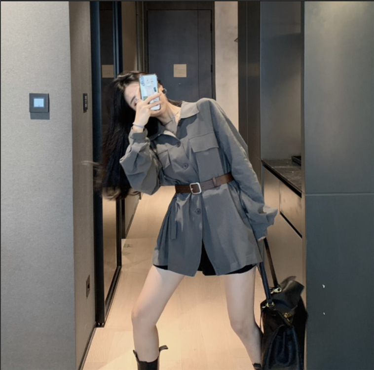 ワンピース 新作 ゆったり 折り ウインドブレーカー アウター 韓国スタイル レディース アパレル 香山 株式会社 問屋 仕入れ 卸 卸売の専門 仕入れならnetsea