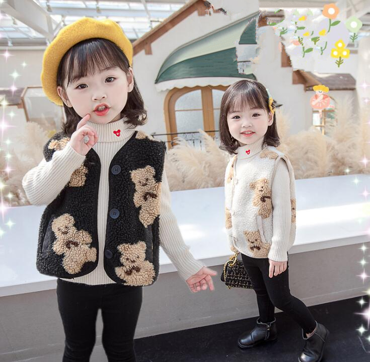 秋冬新作 韓国スタイル ベスト 上着 女の子 子供服 80 130 アパレル 香山 株式会社 問屋 仕入れ 卸 卸売の専門 仕入れならnetsea