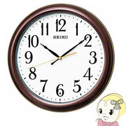 セイコー SEIKO スタンダード 電波掛時計 プラスチック枠 茶メタリック塗装 KX234B