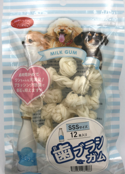 Petro ペトロ 犬用おやつ 歯ブラシガム Sssサイズ 小型犬 12本入り ミルク味 雑貨 華正貿易 株式会社 問屋 仕入れ 卸 卸売の専門 仕入れならnetsea