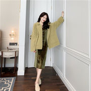 クーポン適用OK 韓国ファッション トップス 暖かさ 厚手 ミンク コート 短いスタイル フェイクファー