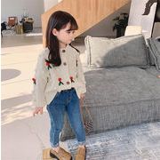 自社生産-高品質！韓国ファッション セーター 秋 子供 ニット カーディガン ウエスタンスタイル