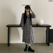 【お時間限定SALE】韓国ファッション 単体ボタン 中・長セクション 怠惰な風 オシャレ デザインセンス