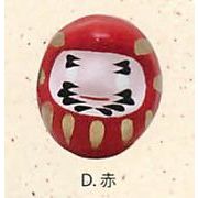【日本製】【おもしろ縁起物】張り子だるま(7色)／D.赤