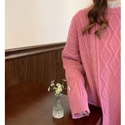 2020AW新品早割 快適である ゆったりする 新しいスタイル 中・長セクション 麻の花 韓国語 セーター