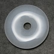 【置き石】ドーナツ型(ピーディスク) 20mm ホワイトオニキス