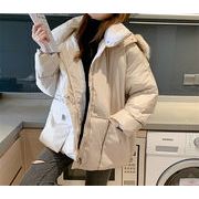 2020新入荷 高級品質 韓国ファッション冬ジッパー フード付 毛皮の襟 綿の服 ゆったりする 暖かいコート