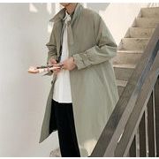 新色が安い！韓国ファッション  中・長セクション コート スタンドカラー カジュアル シンプル 韓国版