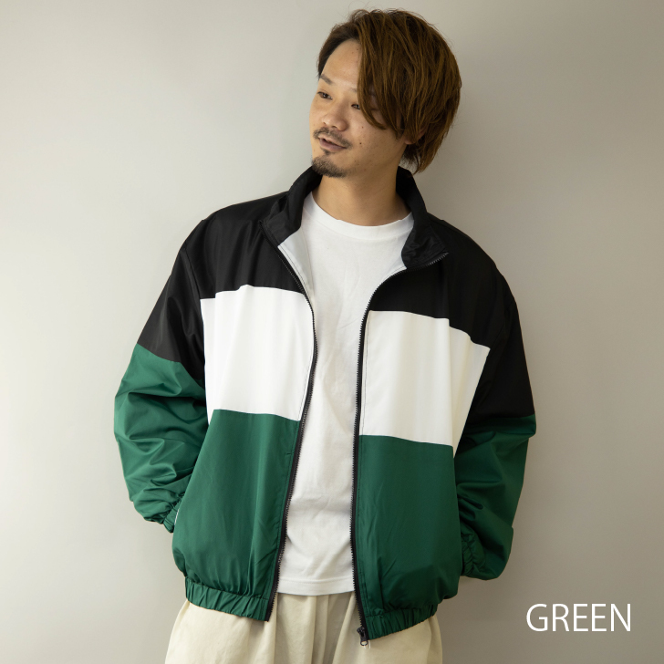 ナイロンジャケット メンズ 切り替え ショート丈 ウィンドブレーカー トラックジャケット アパレル 佐藤正 株式会社 問屋 仕入れ 卸 卸売の専門 仕入れならnetsea