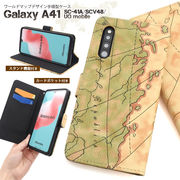 スマホケース 手帳型 Galaxy A41 SC-41A/SCV48/UQ mobile用ワールドデザイン手帳型ケース
