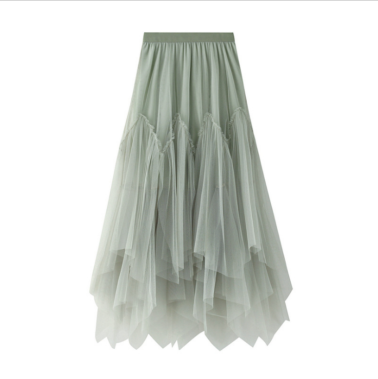 軽やかなチュールの魅力 スカート 春秋 スカート プリーツスカート 韓国ファッション レディース
