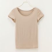 【特価】乾燥を防ぎ肌をすこやかに保つ！特許加工技術採用　◆ レディース シルクインナー フレンチ袖