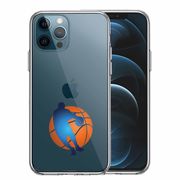 iPhone12 Pro 側面ソフト 背面ハード ハイブリッド クリア ケース バスケットボール ドリブル 3