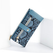 オシャレの幅が広がる 韓国ファッション カードバッグ ヘビ柄 ウォレット シンプル 携帯電話バッグ