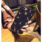 韓国ファッション 中空フラワー アップル8 携帯電話 シェル iXシリコン ヒートシンク iPhone7plus