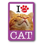 PET-01/I LOVE CAT!ステッカー01 猫好きの方に！ 猫 ねこ ネコ CAT 猫ステッカー PET 愛猫 ペット