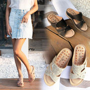 サンダル 夏 ボヘミア風 厚底 ビックサイズ スリッパ シューズ 婦人靴 レディース 韓国ファッション