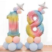 数字 バルーン 立体セット 誕生日 プリンセス ナンバー バルーン 風船 飾り付け サプライズ 大きい