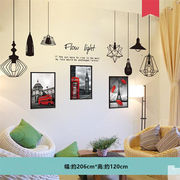 韓国ファッション ウォールステッカー ベッドルーム背景の壁  寮の壁紙 ベッドサイドステッカー 粘着性