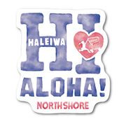 ハレイワハッピーマーケット ステッカー HI ALOHA! HHM008 おしゃれ ハワイ