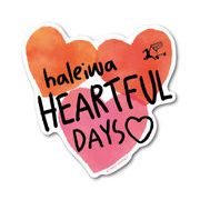 ハレイワハッピーマーケット ステッカー ハート HEARTFUL DAYS HHM078 おしゃれ ハワイ