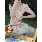 大人の可愛さをこの1枚で手に入れる 春夏 ワンピース 花柄 スカート 韓国ファッション レディース