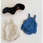 2021新作  韓国子供服 ベビー服 デニムサロペット赤ちゃんカバーオールロンパース新生児用カジュアル