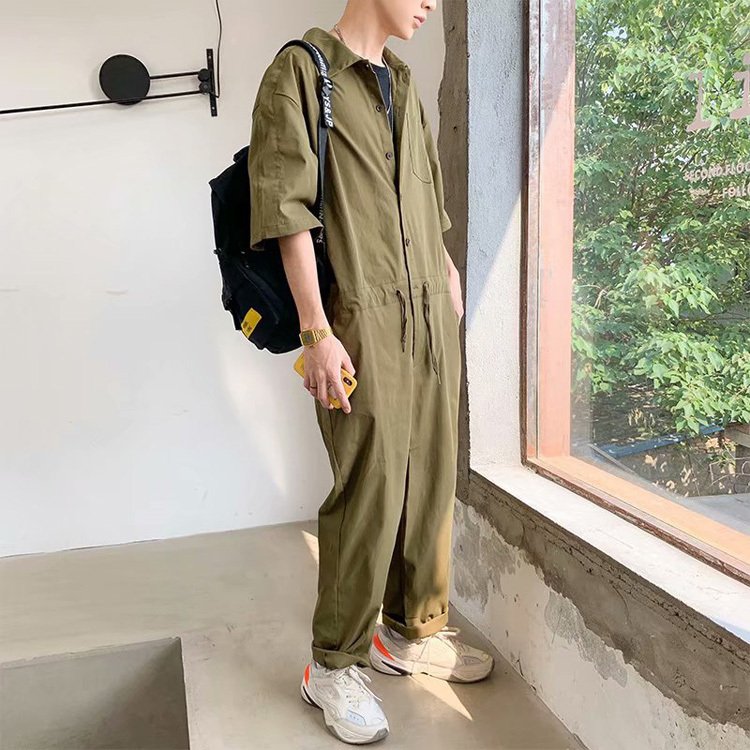 つなぎ メンズ 半袖 オールインワン メンズ オーバーオール つなぎ 半袖 男性用 オーバー アパレル 株式会社 Ouka Car Leasing 問屋 仕入れ 卸 卸売の専門 仕入れならnetsea