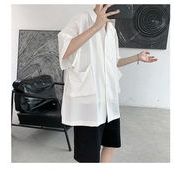 芸能人も好きな服を着ます 韓国ファッション 快適である リネン 五分袖 ブラウス サマー コットン