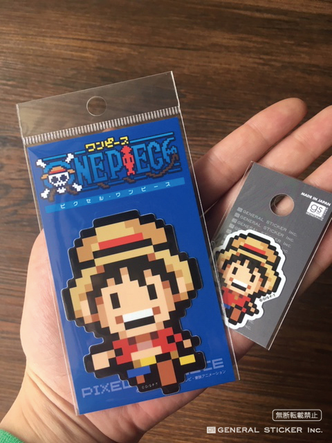 ピクセルワンピース ステッカー ルフィ ノーマルサイズ Opx001 One Piece ドット絵 グッズ 雑貨 株式会社 ゼネラルステッカー 問屋 仕入れ 卸 卸売の専門 仕入れならnetsea