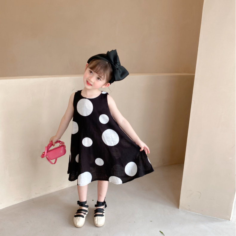 女の子 ワンピース 夏モデル 新作 韓国スタイル 赤ちゃん ノースリーブ スカート 韓国子供服 キッズ