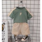 【2点セット】新作 子供服  ベビー服  アパレル   半袖 tシャツ+ショットパンツ男の子 80-120cm