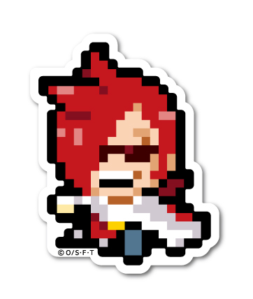 ピクセルワンピース ステッカー イチジ ミニサイズ Opx043s One Piece ドット絵 グッズ 雑貨 株式会社 ゼネラルステッカー 問屋 仕入れ 卸 卸売の専門 仕入れならnetsea
