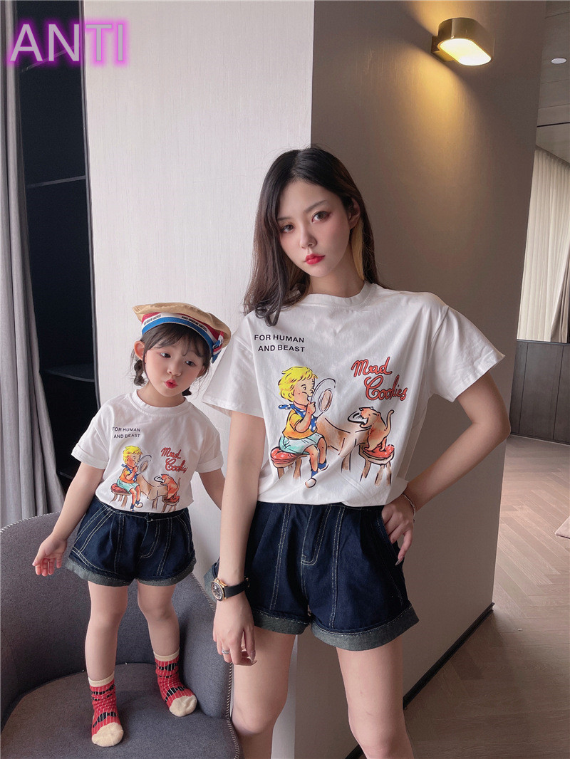 2021新作シャツ Ｔ-シャツ 親子服 SALE 韓国子供服 カジュアル 男の子女の子
