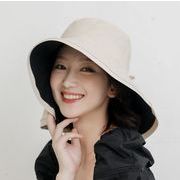 春夏　帽子　ハット　韓国風　紫外線対策　両面　レディースファッション