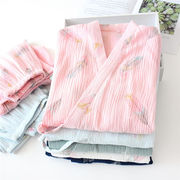お急ぎください 中国の風 着物 パジャマ プリント カップル 九分袖 ロングパンツ ルームウェア セット