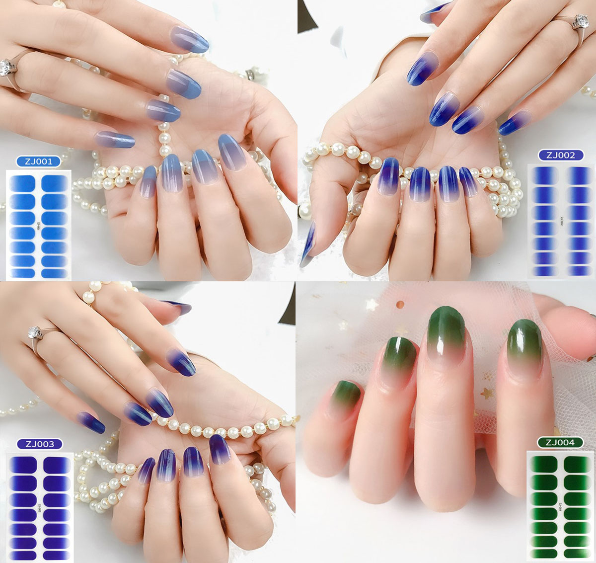 全３６色 夏にぴったり ジェルネイルステッカー 貼るだけ グラデーション色 美容 健康 株式会社 シャローム 問屋 仕入れ 卸 卸売の専門 仕入れならnetsea