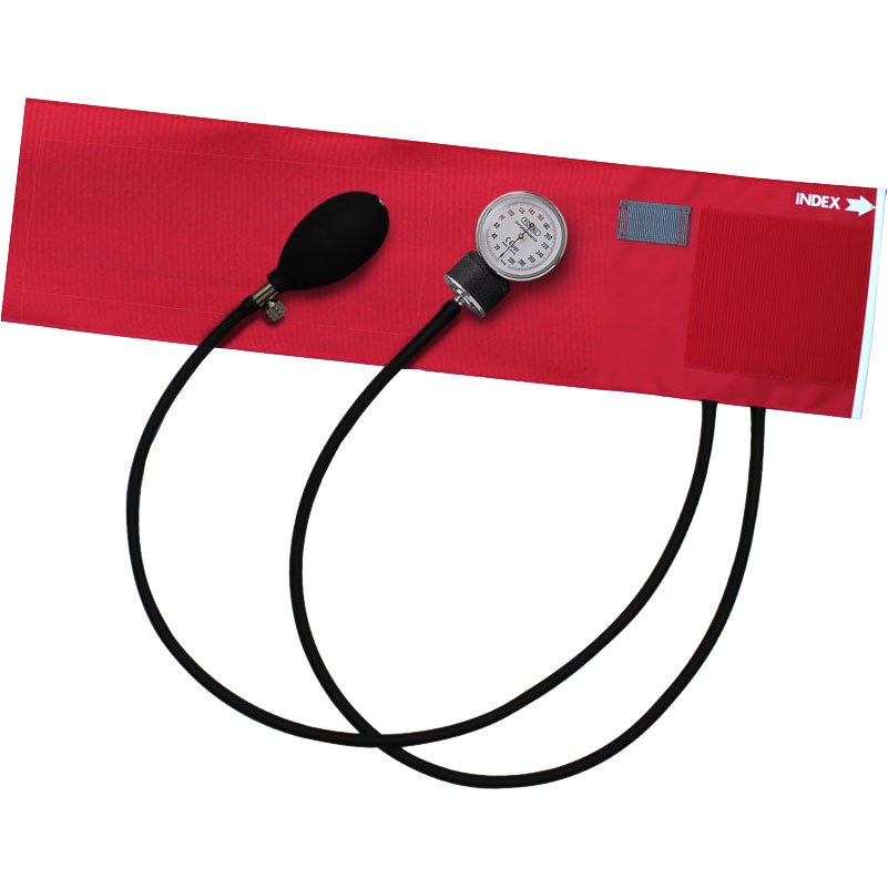 ＦＯＣＡＬ　アネロイド血圧計　ＦＣ-１００Ｖ　ナイロンカフ　レッド