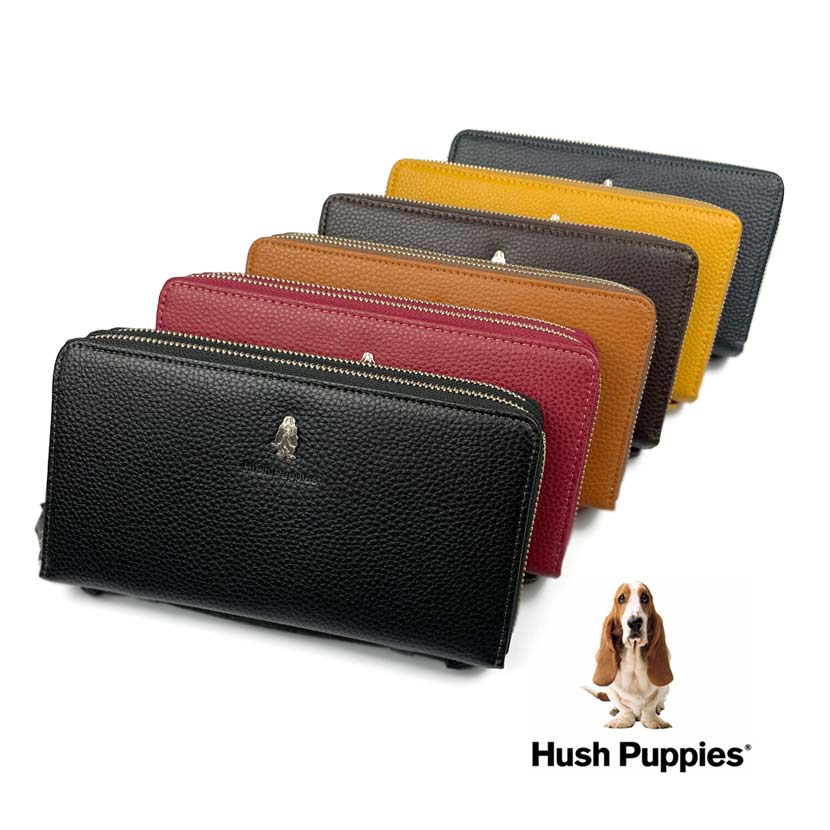 全6色 Hush Puppies ハッシュパピー リアルレザー ダブル ラウンド