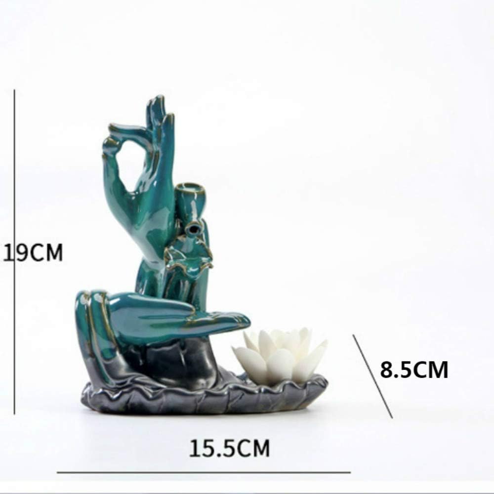 お香立て 倒流香炉 禅仏 手 裏流し 香 陶器 流川香 香炉 | 卸売・ 問屋