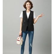 単体でも使えるアイテム 韓国ファッション タンクトップ ジャケット スーツ 気高い 薄手 夏 ピュアカラー