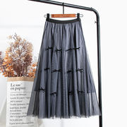 美しく揺れるレディなスカート スカート レディース 夏 新作 スリム効果 マキシ Ａラインスカート