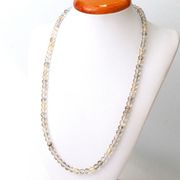 ネックレス　デンドライトスキャポライト　丸　約6mm　ブラジル産　自立　繁栄　癒し　ジュエリー