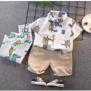 【2点セット】新作 子供服  ベビー服  アパレル   半袖     シャツ +   ショットパンツ  男の子